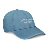 'getting back my spark' denim cap